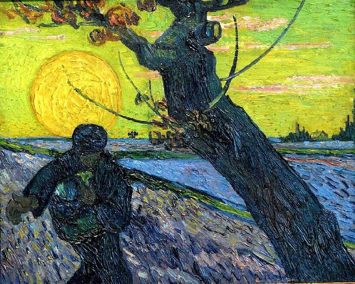 Vincent Van Gogh The sower Norge oil painting art